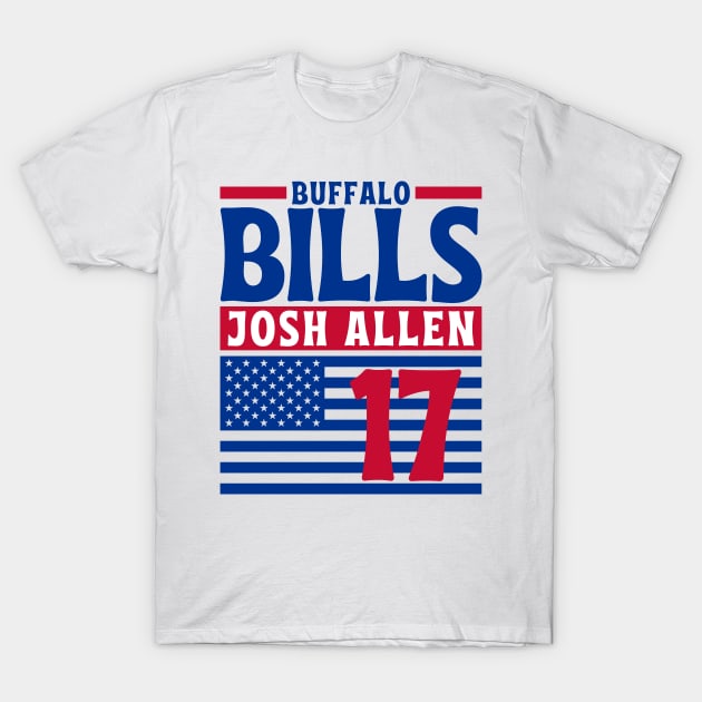 Buffalo Bills Josh Allen 17 American Football Team T-Shirt by Astronaut.co